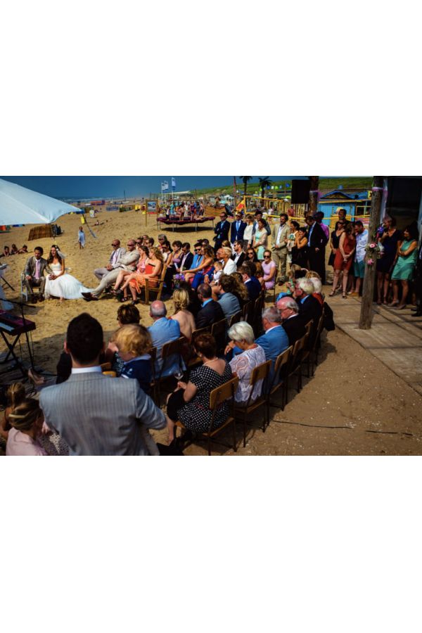 Trouwfeest strand Zandvoort 